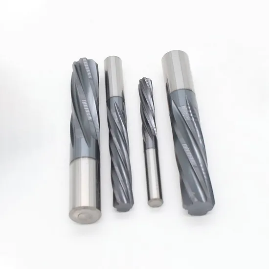 Solid Carbide Spiral Reamer Tungsten Steel Reamer H7 D4mm Factory Wholesale Standard Length and Extension